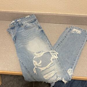 KanCan Light Blue Distressed Boyfriend Jeans